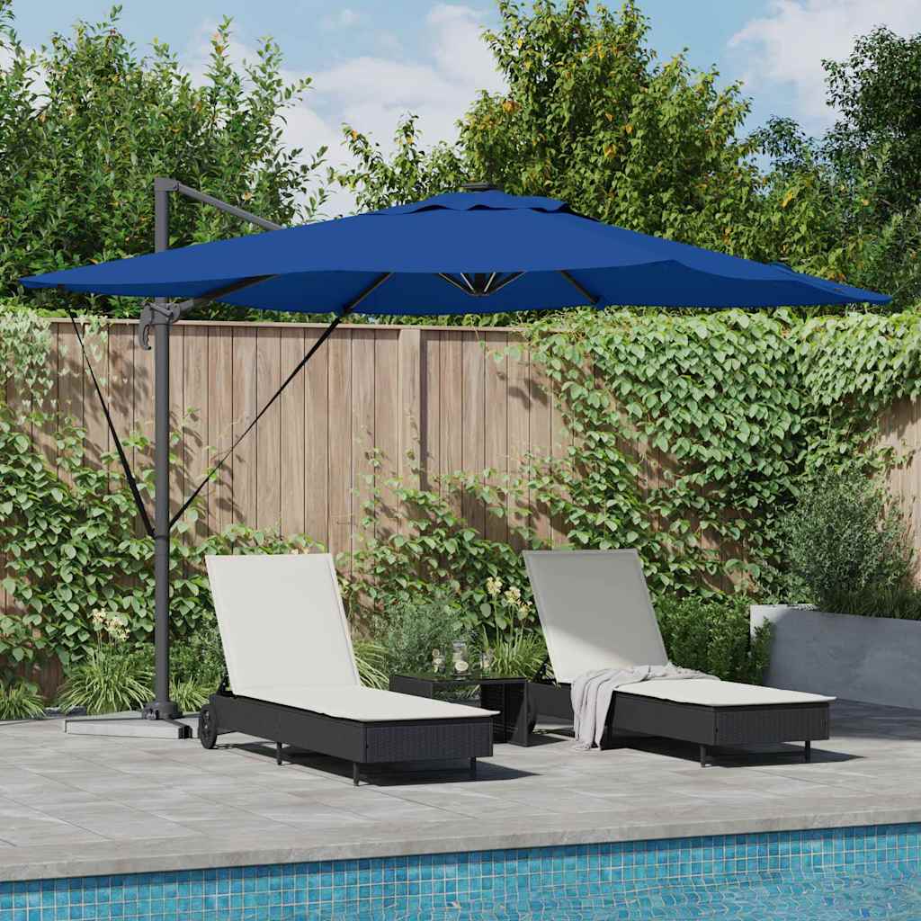 Parasol Azure Blauw 286 x 284 x 270 cm Aluminium en Polyester is nu te koop bij PeponiXL, paradijselijk wonen!