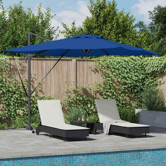 Parasol Azure Blauw 286 x 284 x 270 cm Aluminium en Polyester is nu te koop bij PeponiXL, paradijselijk wonen!