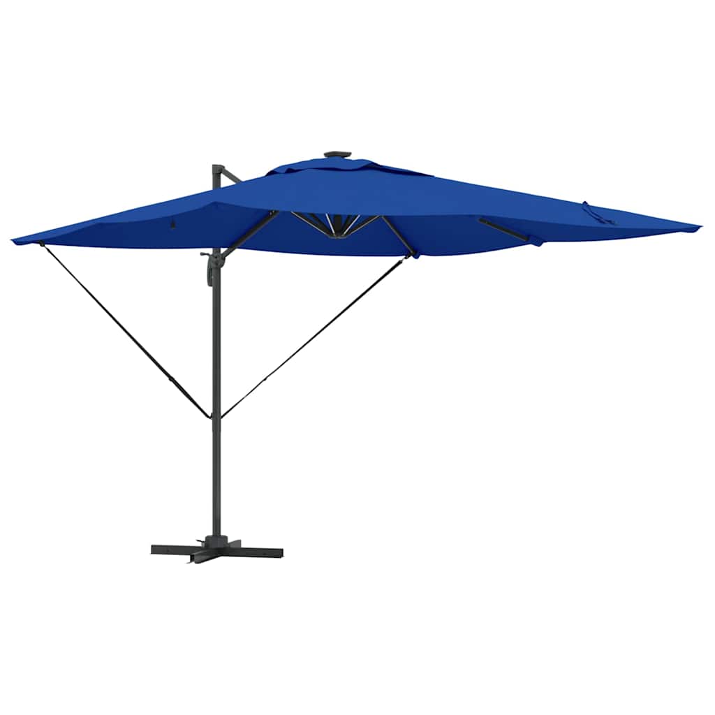 Parasol Azure Blauw 286 x 284 x 270 cm Aluminium en Polyester is nu te koop bij PeponiXL, paradijselijk wonen!