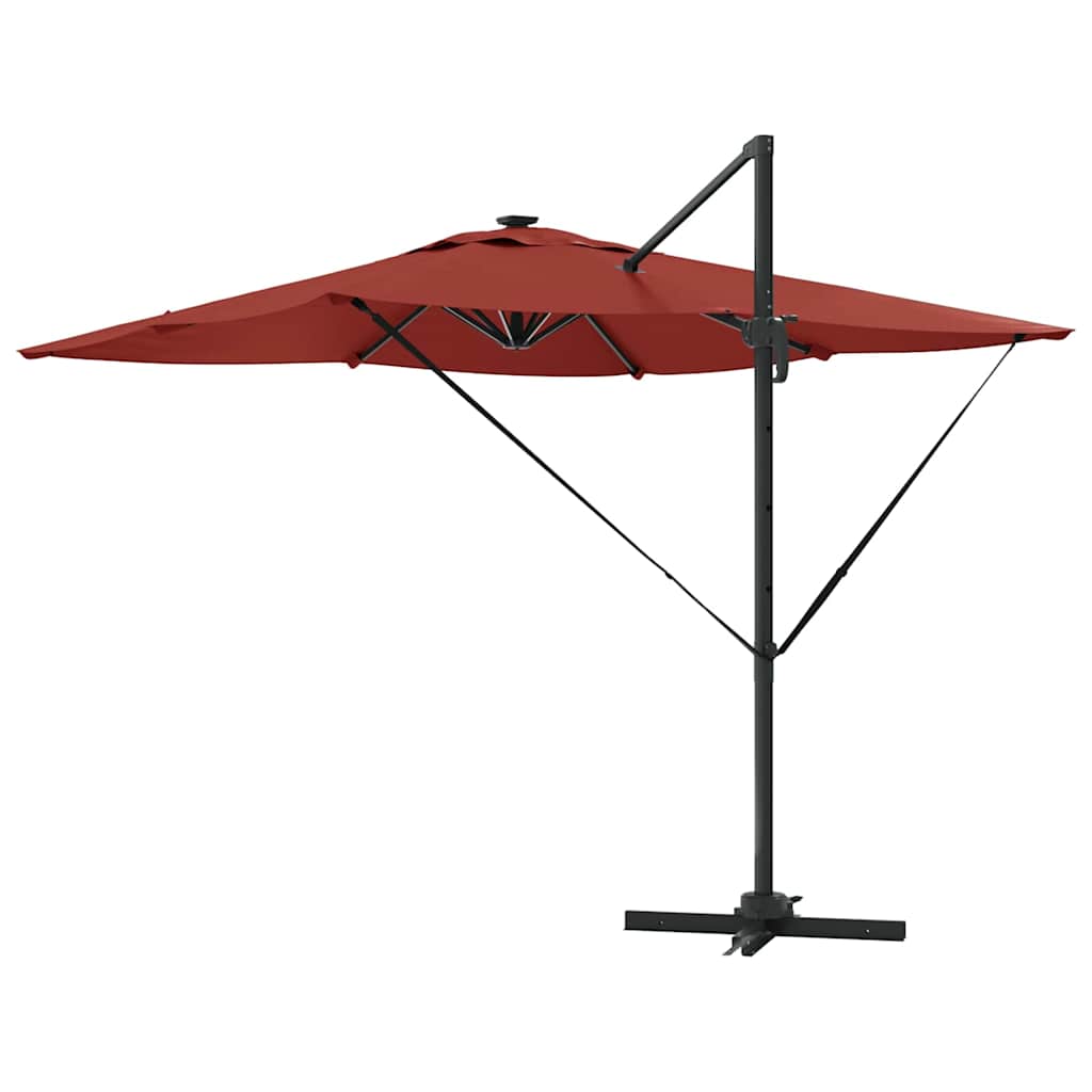 Parasol Terracotta 286 x 284 x 270 cm Aluminium en Polyester is nu te koop bij PeponiXL, paradijselijk wonen!