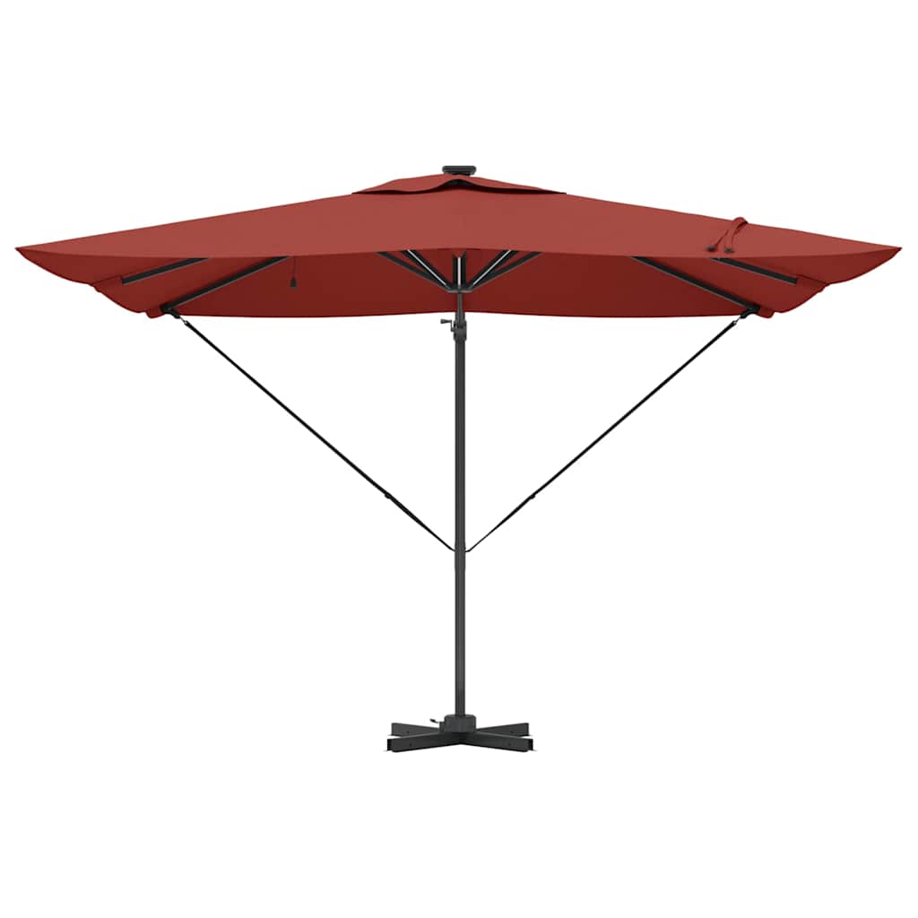 Parasol Terracotta 286 x 284 x 270 cm Aluminium en Polyester is nu te koop bij PeponiXL, paradijselijk wonen!