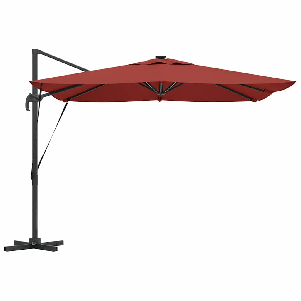 Parasol Terracotta 286 x 284 x 270 cm Aluminium en Polyester is nu te koop bij PeponiXL, paradijselijk wonen!