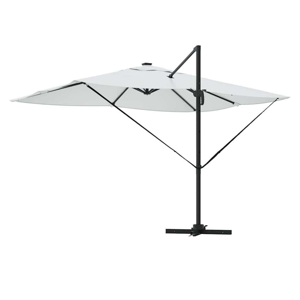 Parasol met slot Zand 352 x 251 x 265 cm Polyester en Aluminium is nu te koop bij PeponiXL, paradijselijk wonen!
