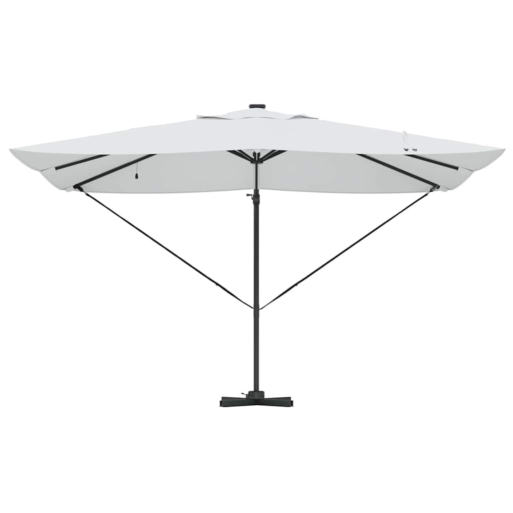 Parasol met slot Zand 352 x 251 x 265 cm Polyester en Aluminium is nu te koop bij PeponiXL, paradijselijk wonen!