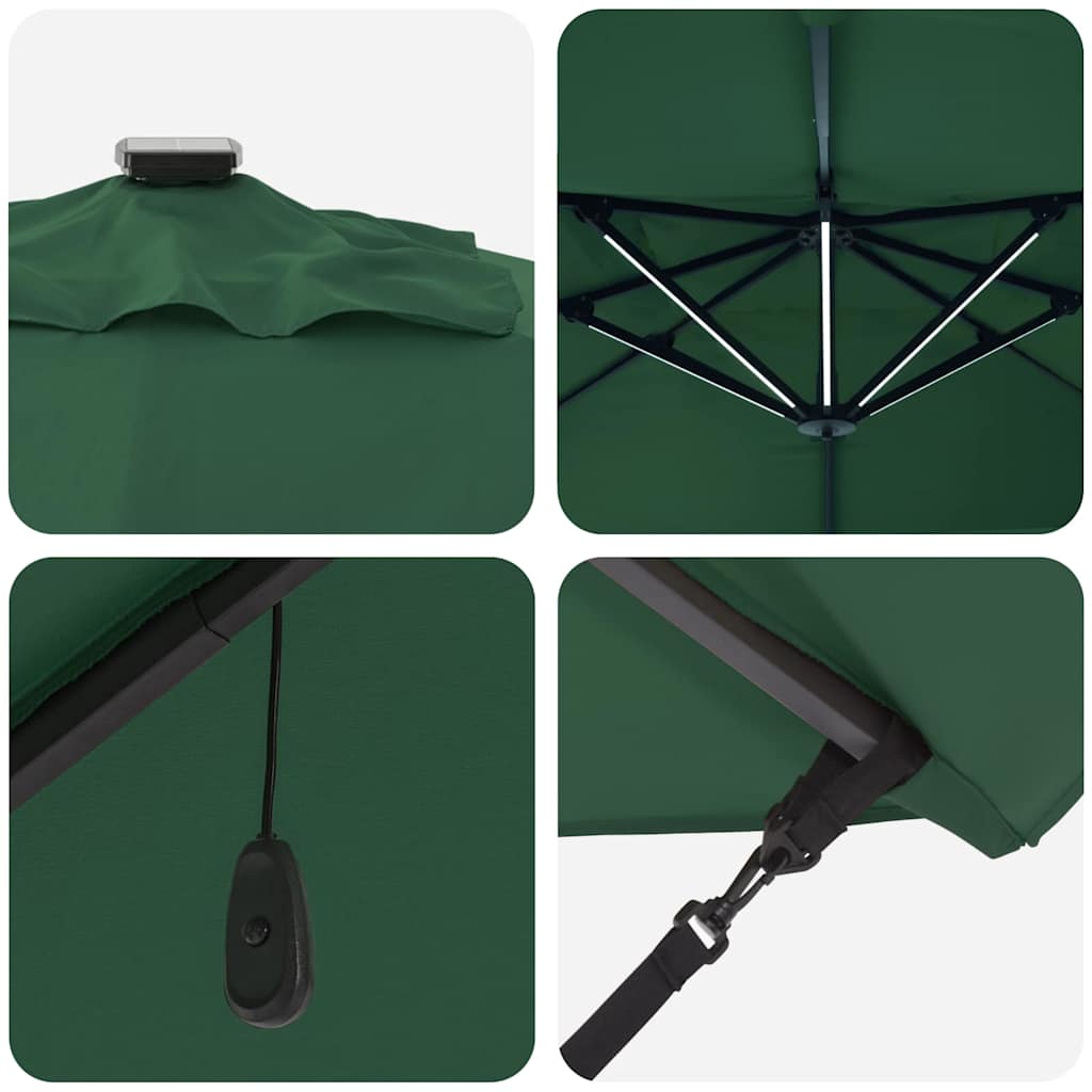 Parasol Groen 352 x 251 x 265 cm Polyester en Aluminium is nu te koop bij PeponiXL, paradijselijk wonen!