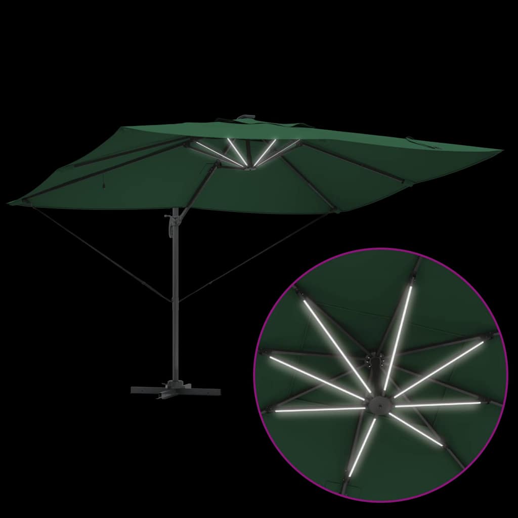 Parasol Groen 352 x 251 x 265 cm Polyester en Aluminium is nu te koop bij PeponiXL, paradijselijk wonen!