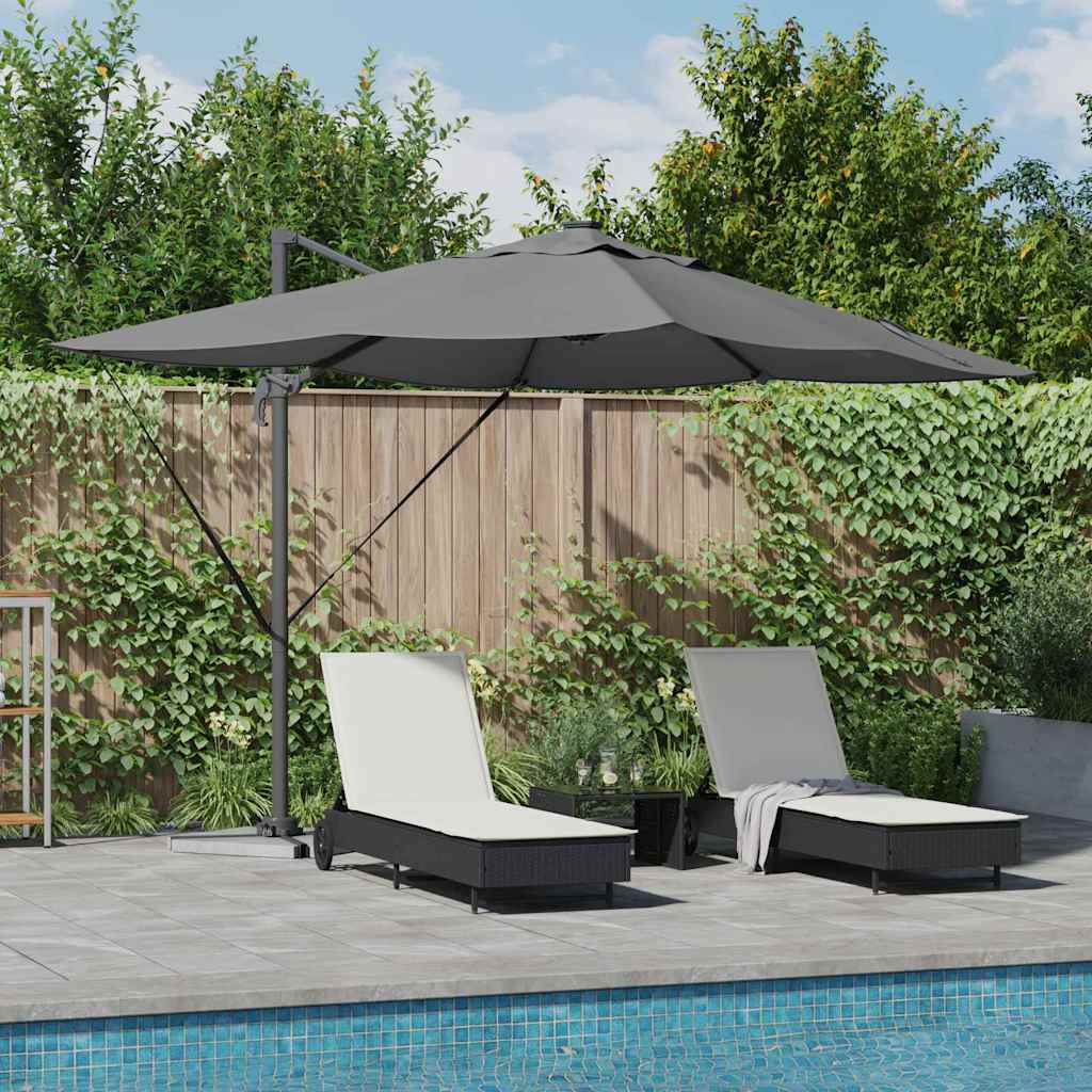 Parasol Antraciet 352 x 251 x 265 cm Polyester en Aluminium is nu te koop bij PeponiXL, paradijselijk wonen!