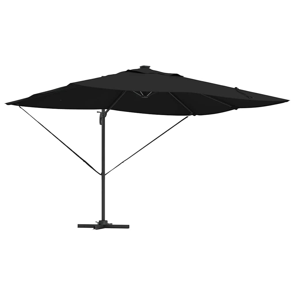 Parasol Zwart 352 x 251 x 265 cm Polyester en Aluminium is nu te koop bij PeponiXL, paradijselijk wonen!