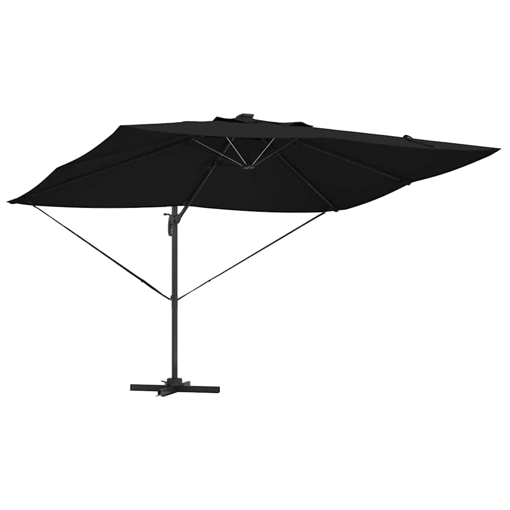 Parasol Zwart 352 x 251 x 265 cm Polyester en Aluminium is nu te koop bij PeponiXL, paradijselijk wonen!