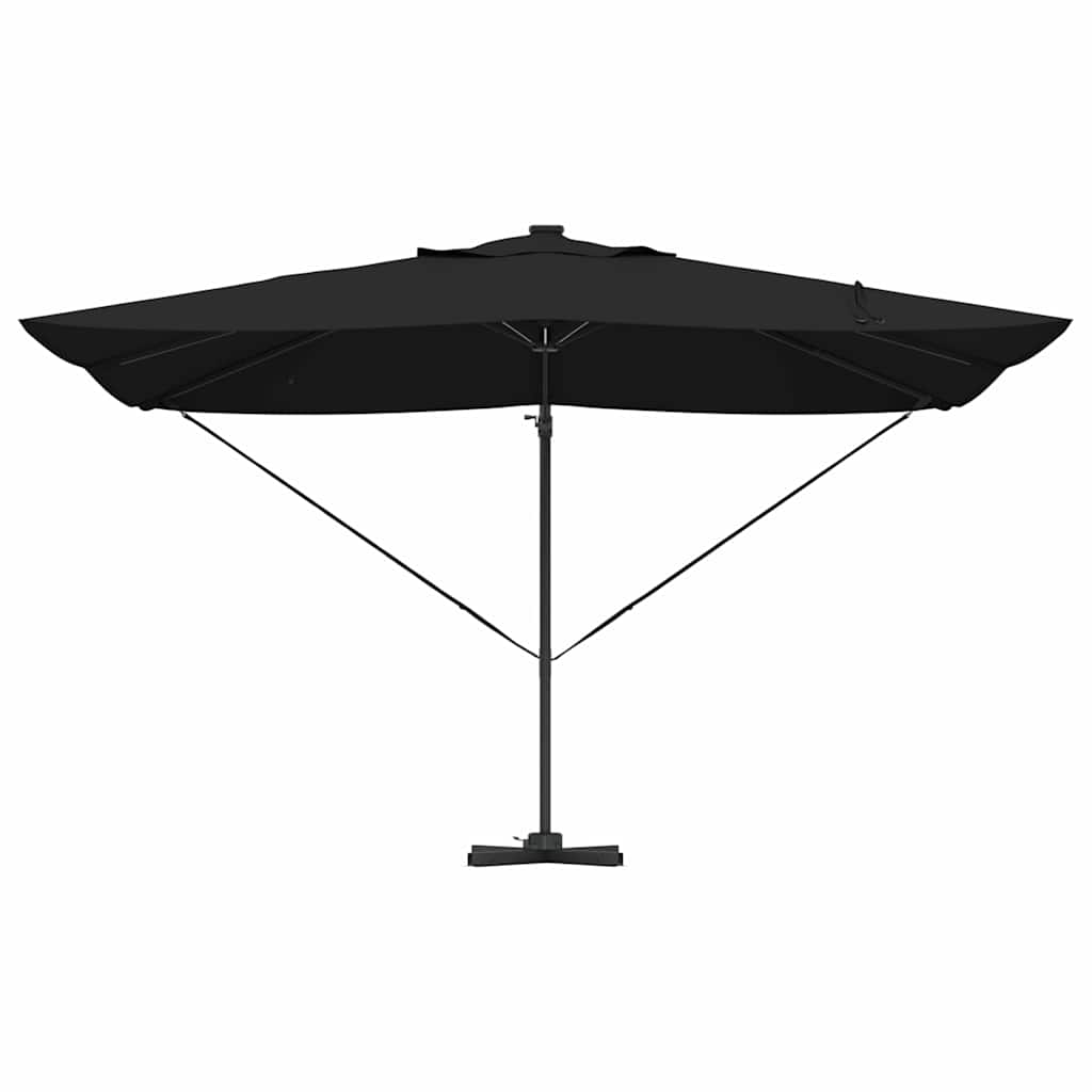 Parasol Zwart 352 x 251 x 265 cm Polyester en Aluminium is nu te koop bij PeponiXL, paradijselijk wonen!