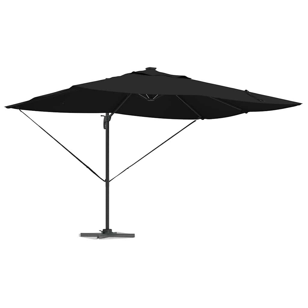 Parasol Zwart 352 x 251 x 265 cm Polyester en Aluminium is nu te koop bij PeponiXL, paradijselijk wonen!