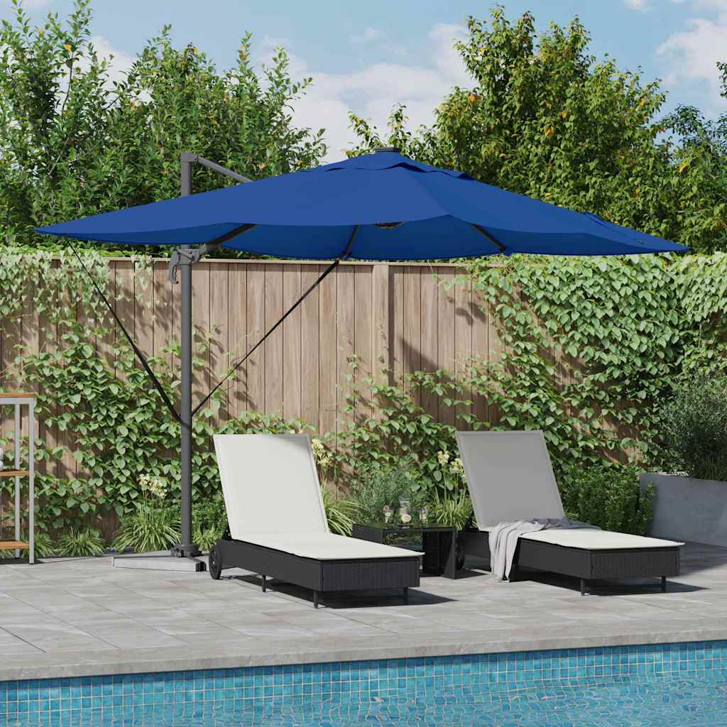 Parasol Azurblauw 352 x 251 x 265 cm Polyester en Aluminium is nu te koop bij PeponiXL, paradijselijk wonen!