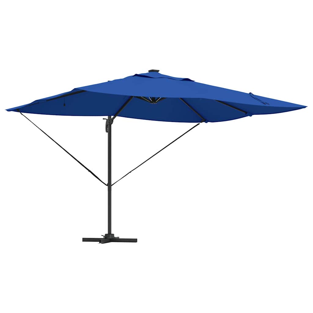 Parasol Azurblauw 352 x 251 x 265 cm Polyester en Aluminium is nu te koop bij PeponiXL, paradijselijk wonen!