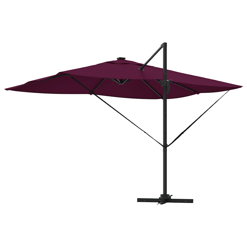 Parasol Bordeaux Rood 352 x 251 x 265 cm Polyester en Aluminium is nu te koop bij PeponiXL, paradijselijk wonen!