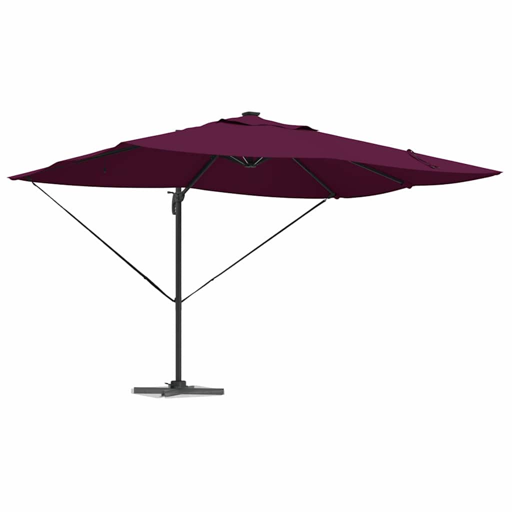 Parasol Bordeaux Rood 352 x 251 x 265 cm Polyester en Aluminium is nu te koop bij PeponiXL, paradijselijk wonen!