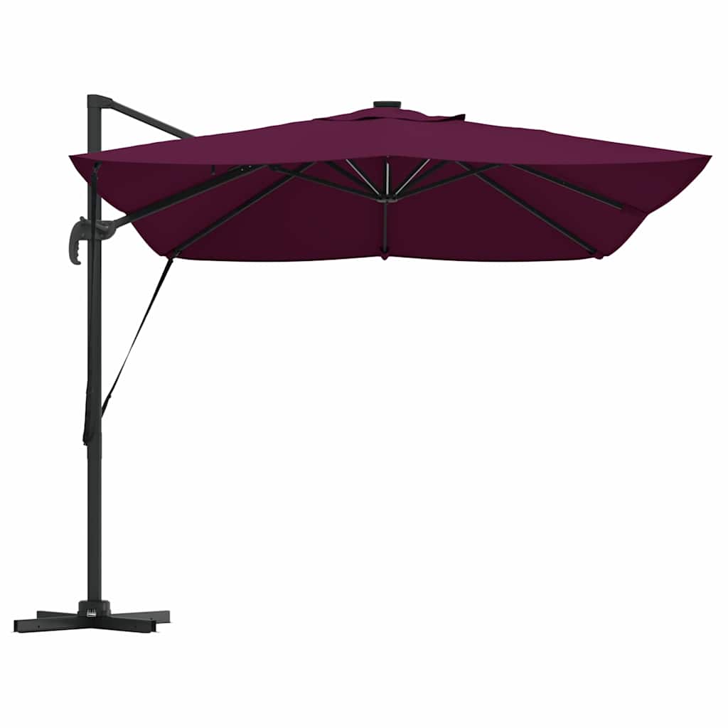Parasol Bordeaux Rood 352 x 251 x 265 cm Polyester en Aluminium is nu te koop bij PeponiXL, paradijselijk wonen!
