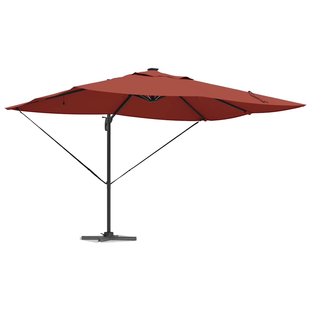 Parasol Terracotta 352 x 251 x 265 cm Polyester en Aluminium is nu te koop bij PeponiXL, paradijselijk wonen!