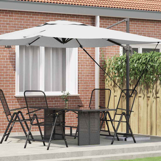 Roma Parasol Beige 286 x 284 x 265 cm Aluminium en Polyester is nu te koop bij PeponiXL, paradijselijk wonen!