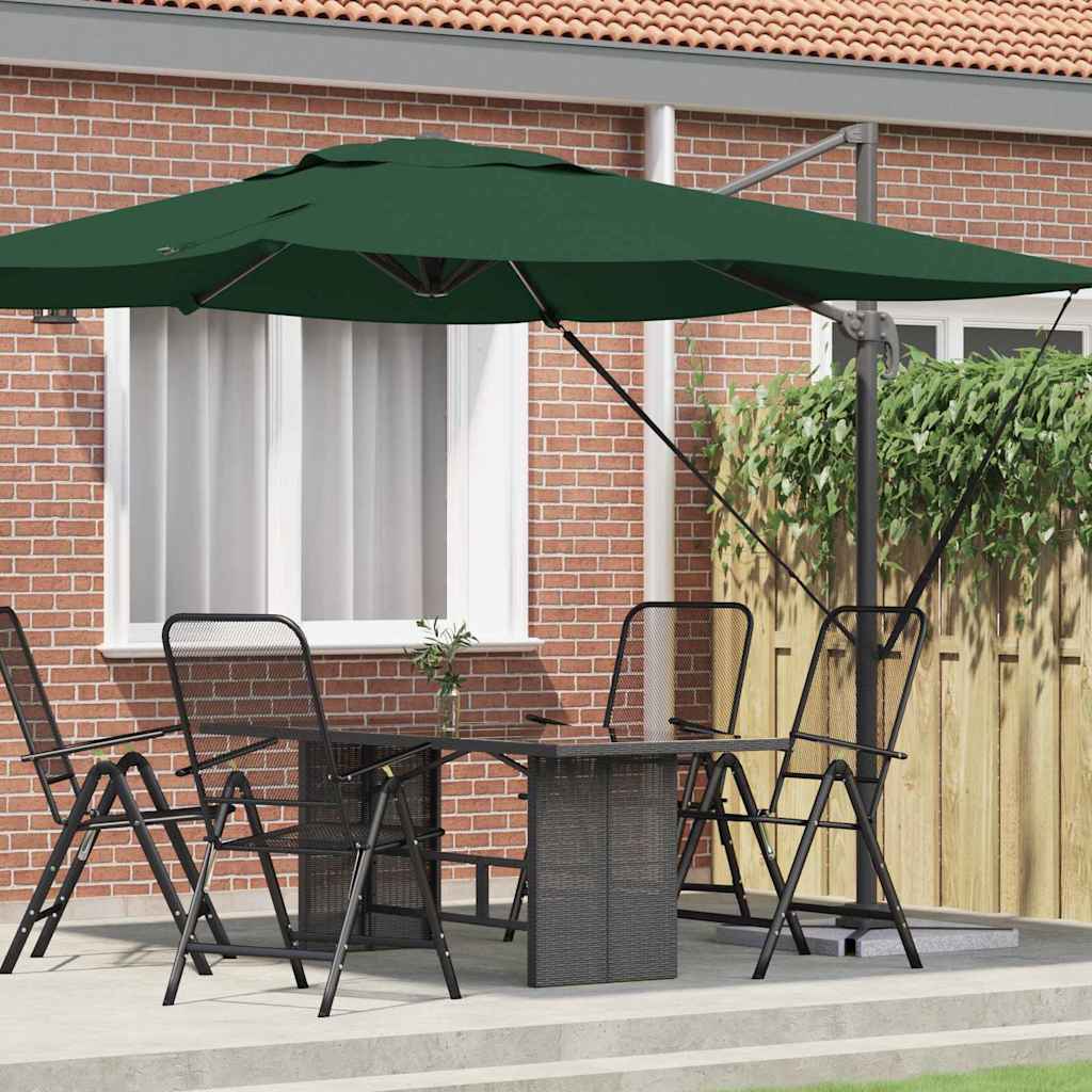 Roma Parasol Groen 286 x 284 x 265 cm Aluminium en Polyester is nu te koop bij PeponiXL, paradijselijk wonen!