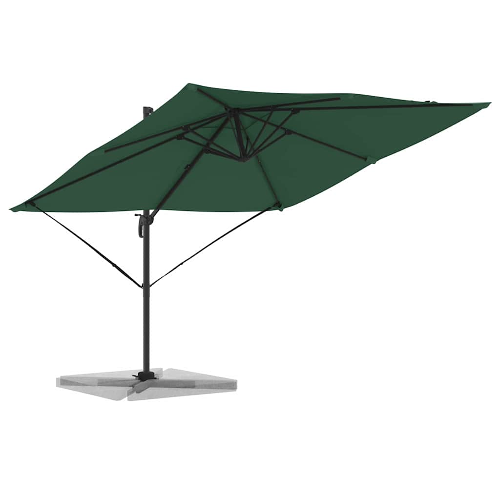 Roma Parasol Groen 286 x 284 x 265 cm Aluminium en Polyester is nu te koop bij PeponiXL, paradijselijk wonen!