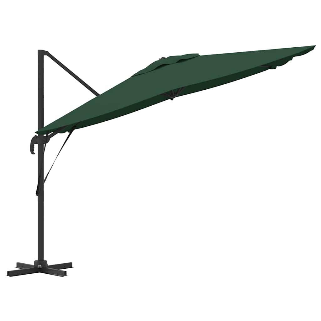 Roma Parasol Groen 286 x 284 x 265 cm Aluminium en Polyester is nu te koop bij PeponiXL, paradijselijk wonen!