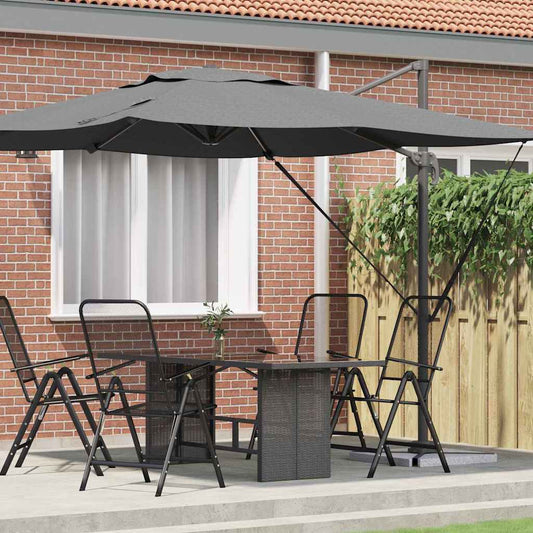 Roma Parasol Antraciet 286 x 284 x 265 cm is nu te koop bij PeponiXL, paradijselijk wonen!