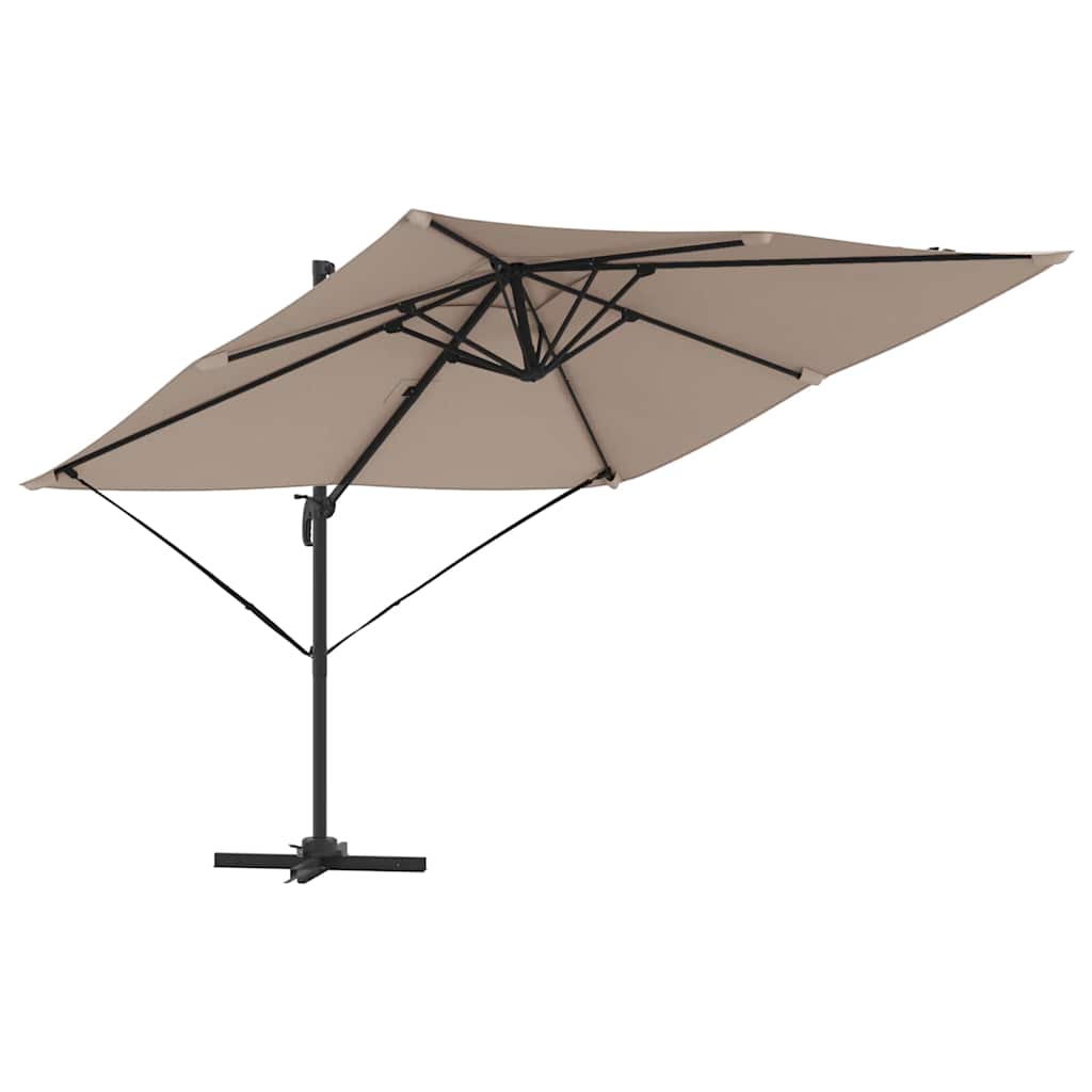 Roma Parasol Taupe 286 x 284 x 265 cm Aluminium en Polyester is nu te koop bij PeponiXL, paradijselijk wonen!