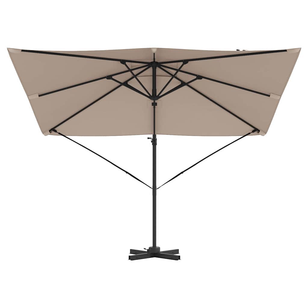 Roma Parasol Taupe 286 x 284 x 265 cm Aluminium en Polyester is nu te koop bij PeponiXL, paradijselijk wonen!