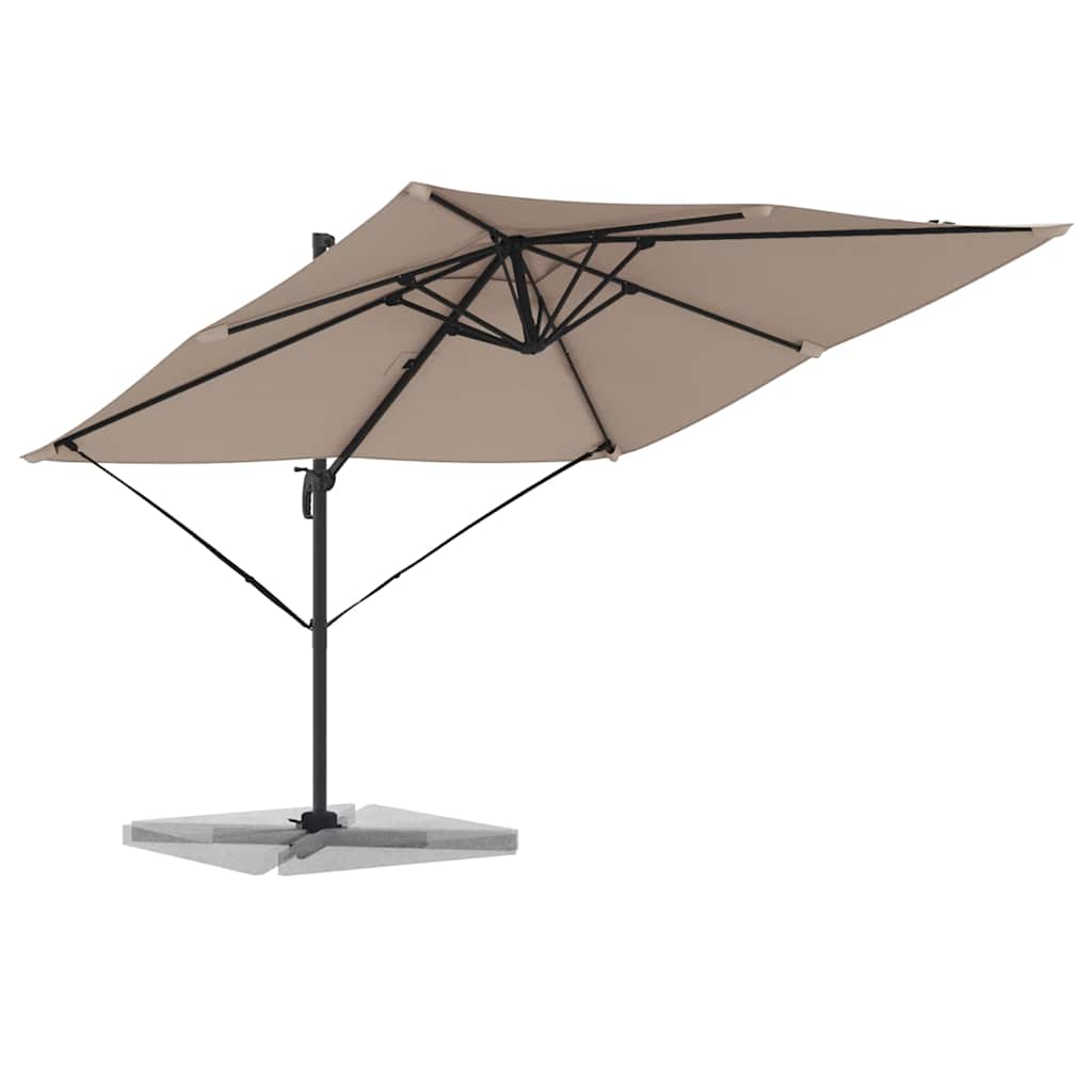 Roma Parasol Taupe 286 x 284 x 265 cm Aluminium en Polyester is nu te koop bij PeponiXL, paradijselijk wonen!