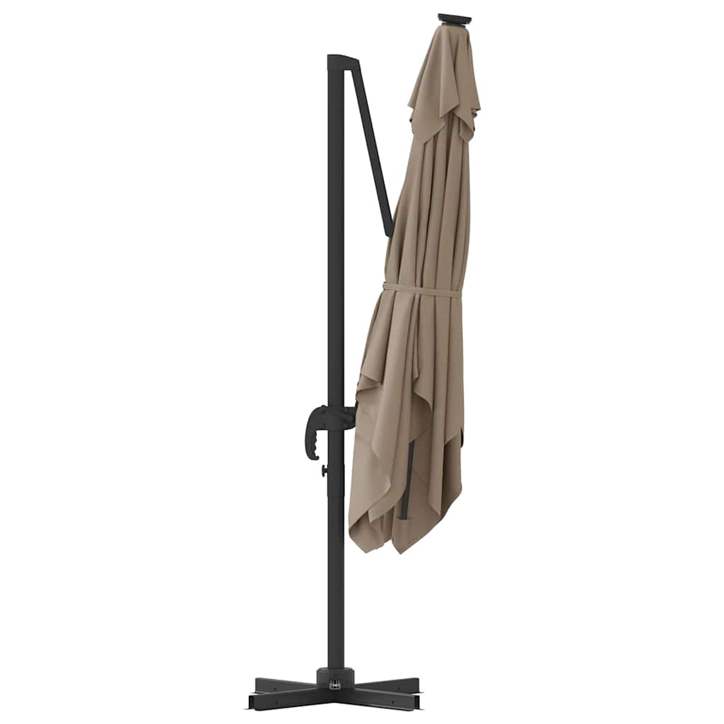 Roma Parasol Taupe 286 x 284 x 265 cm Aluminium en Polyester is nu te koop bij PeponiXL, paradijselijk wonen!