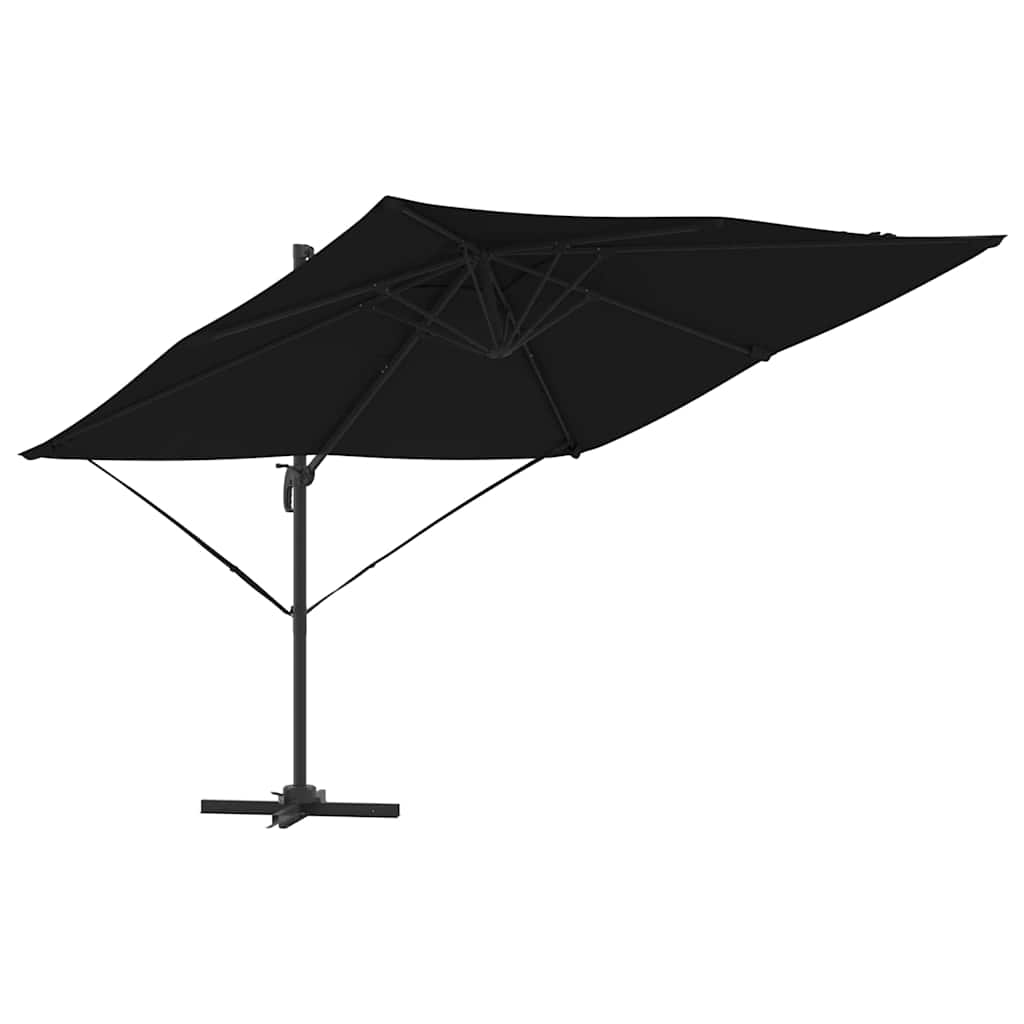 Roma Parasol Zwart 286 x 284 x 265 cm Aluminium en Polyester is nu te koop bij PeponiXL, paradijselijk wonen!