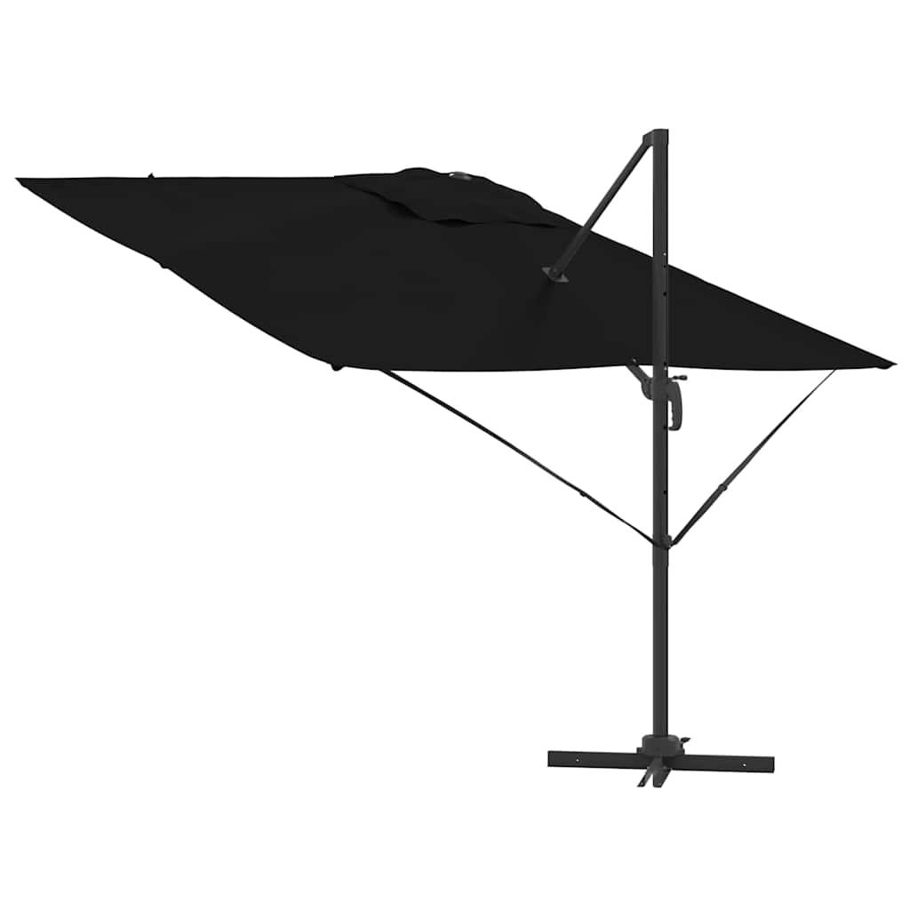 Roma Parasol Zwart 286 x 284 x 265 cm Aluminium en Polyester is nu te koop bij PeponiXL, paradijselijk wonen!