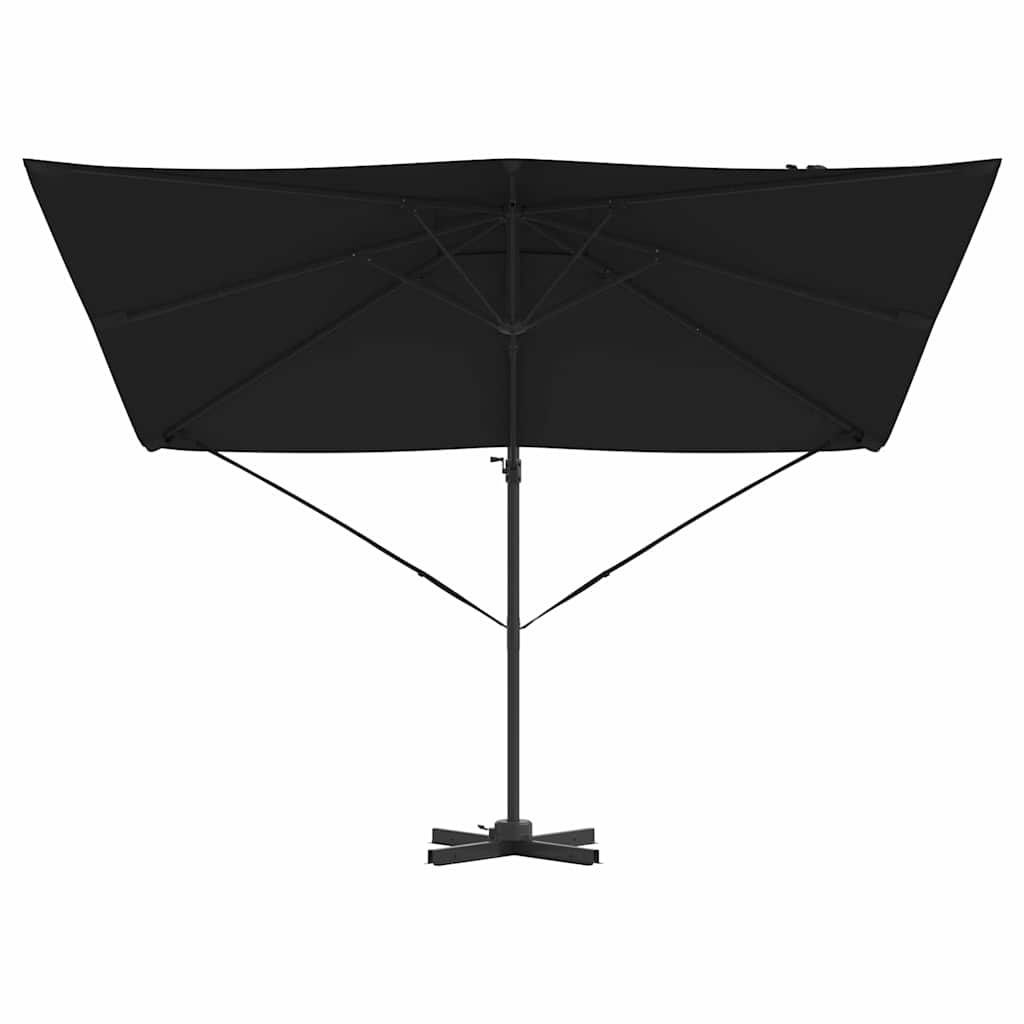 Roma Parasol Zwart 286 x 284 x 265 cm Aluminium en Polyester is nu te koop bij PeponiXL, paradijselijk wonen!