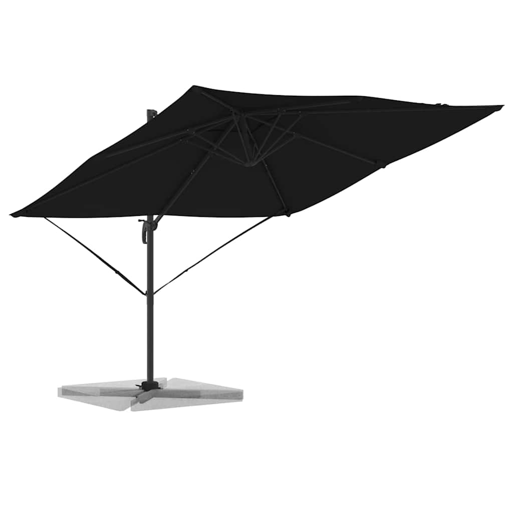 Roma Parasol Zwart 286 x 284 x 265 cm Aluminium en Polyester is nu te koop bij PeponiXL, paradijselijk wonen!