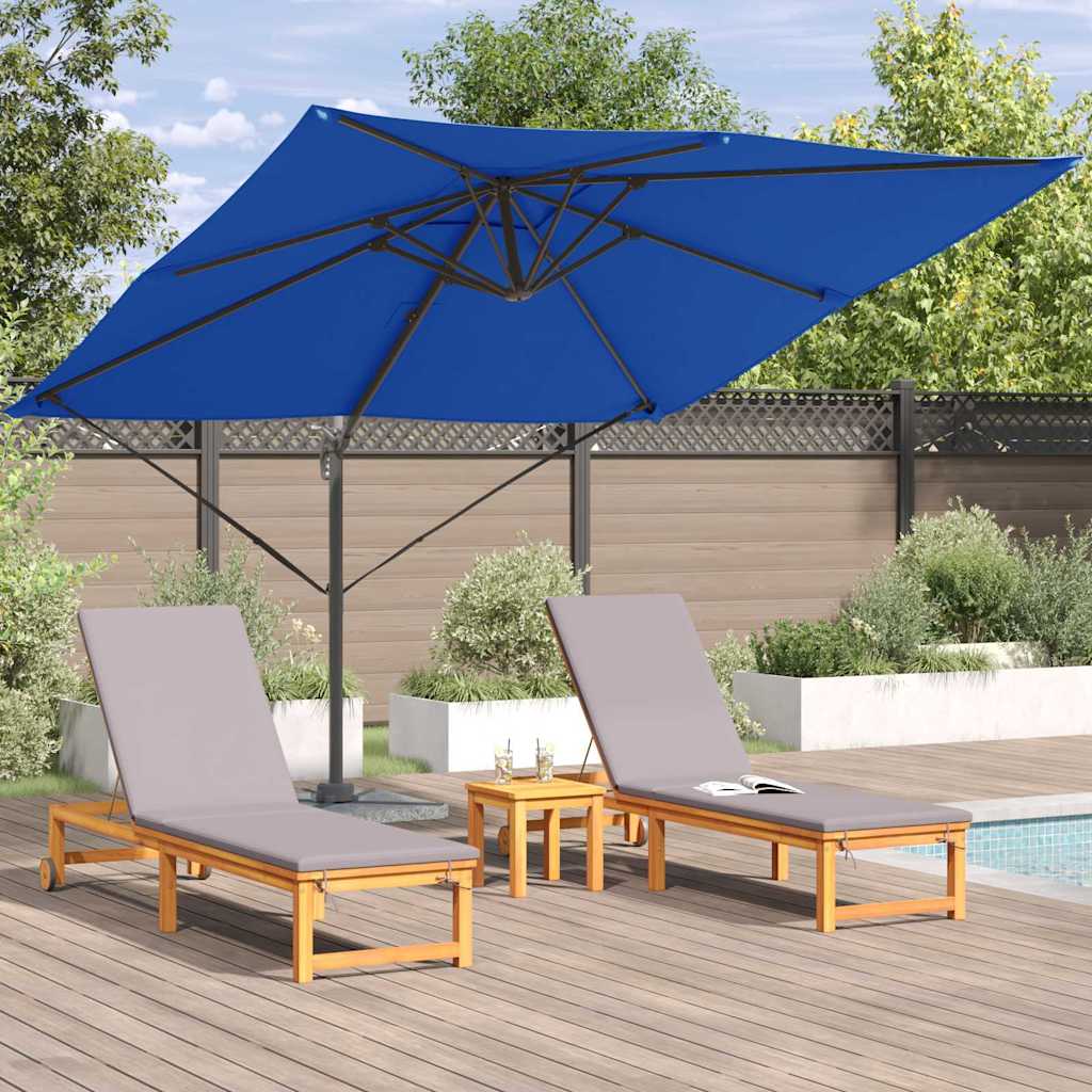 Roma Parasol Blauw 286 x 284 x 265 cm Aluminium en Polyester is nu te koop bij PeponiXL, paradijselijk wonen!