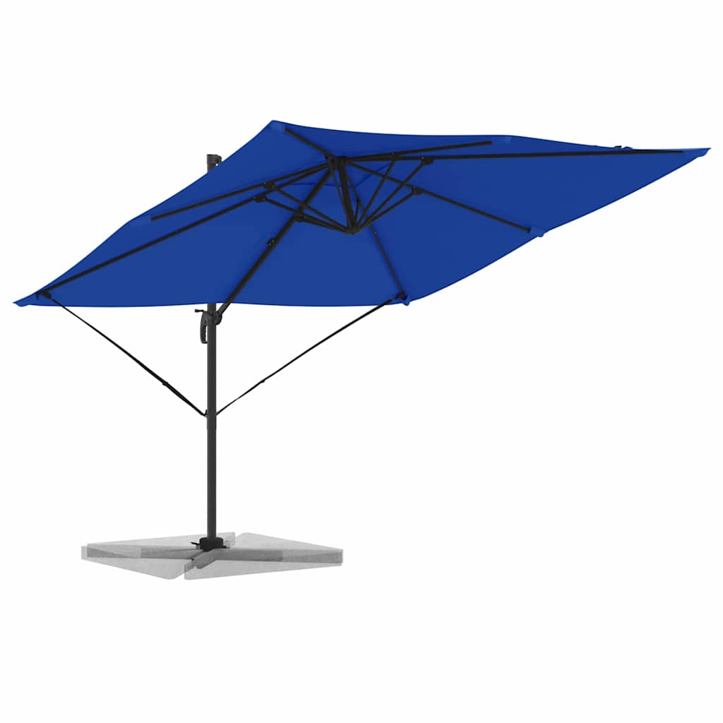 Roma Parasol Blauw 286 x 284 x 265 cm Aluminium en Polyester is nu te koop bij PeponiXL, paradijselijk wonen!