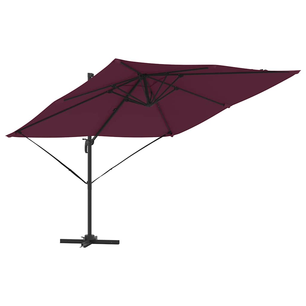 Roma Parasol Rood 286 x 284 x 265 cm Aluminium en Polyester is nu te koop bij PeponiXL, paradijselijk wonen!