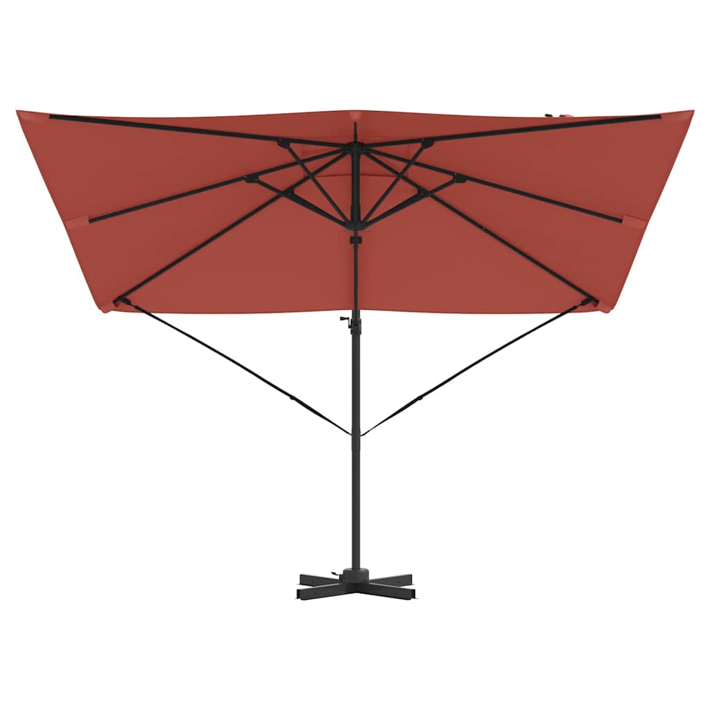 Roma Parasol Rood 286 x 284 x 265 cm Aluminium en Polyester is nu te koop bij PeponiXL, paradijselijk wonen!