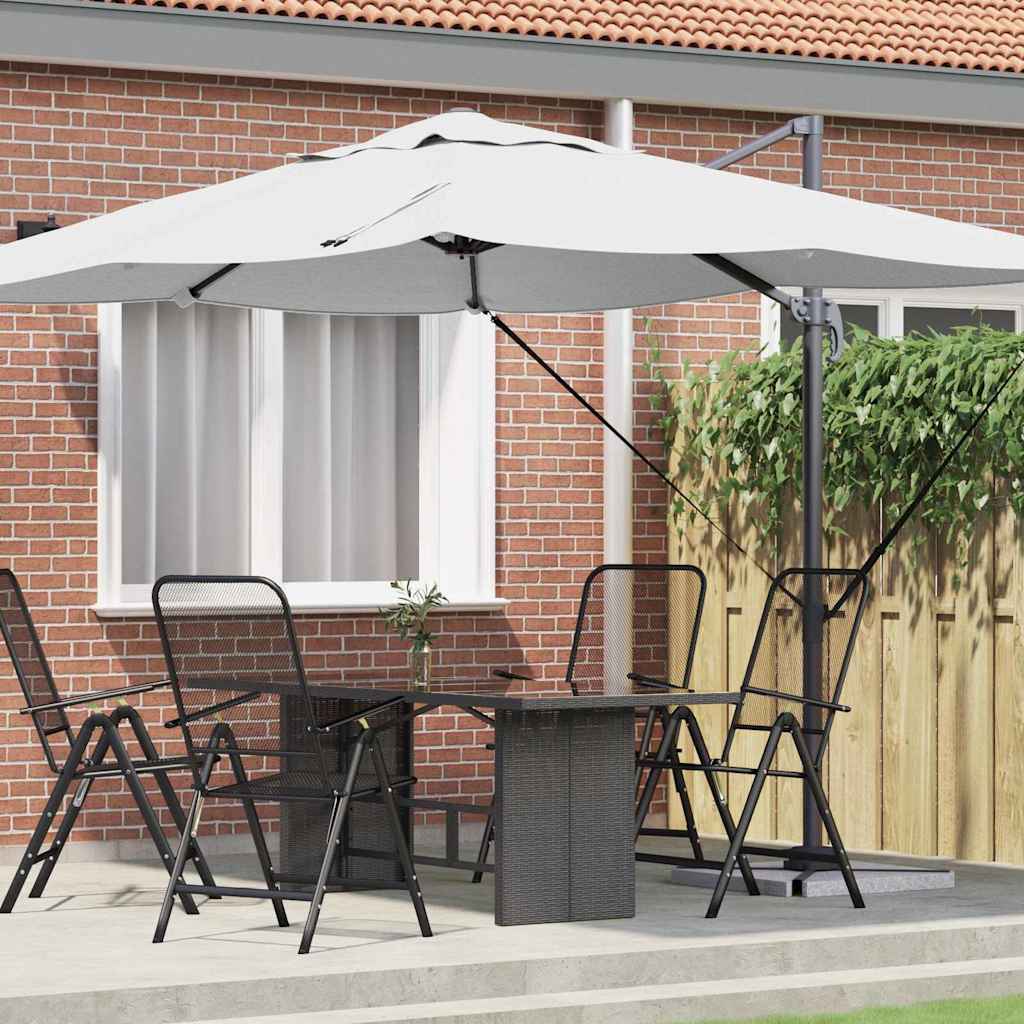 Parasol Zand 351 x 250 x 260 cm Polyester en Aluminium is nu te koop bij PeponiXL, paradijselijk wonen!