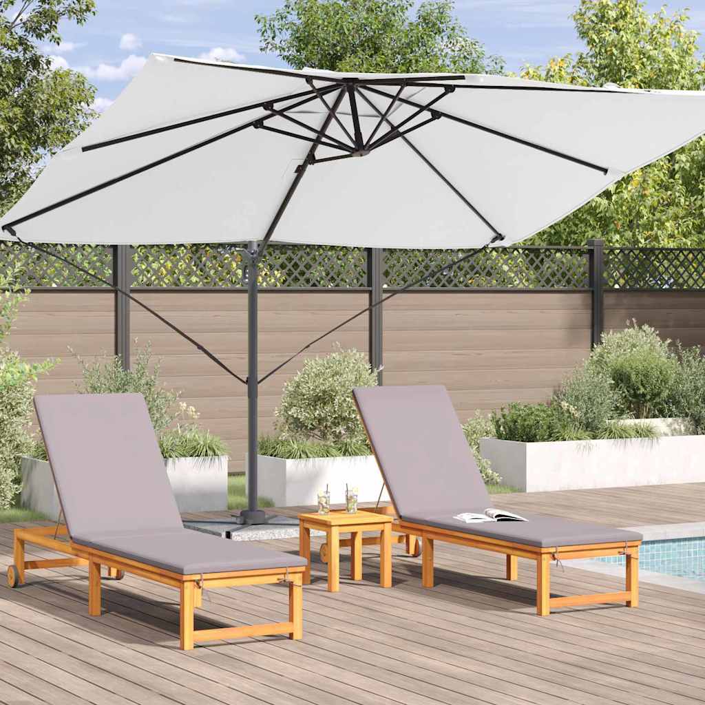 Parasol Zand 351 x 250 x 260 cm Polyester en Aluminium is nu te koop bij PeponiXL, paradijselijk wonen!