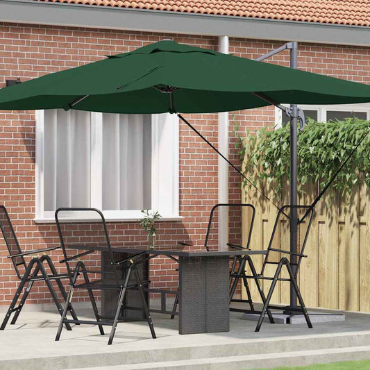 Parasol Groen 351 x 250 x 260 cm Polyester en Aluminium is nu te koop bij PeponiXL, paradijselijk wonen!