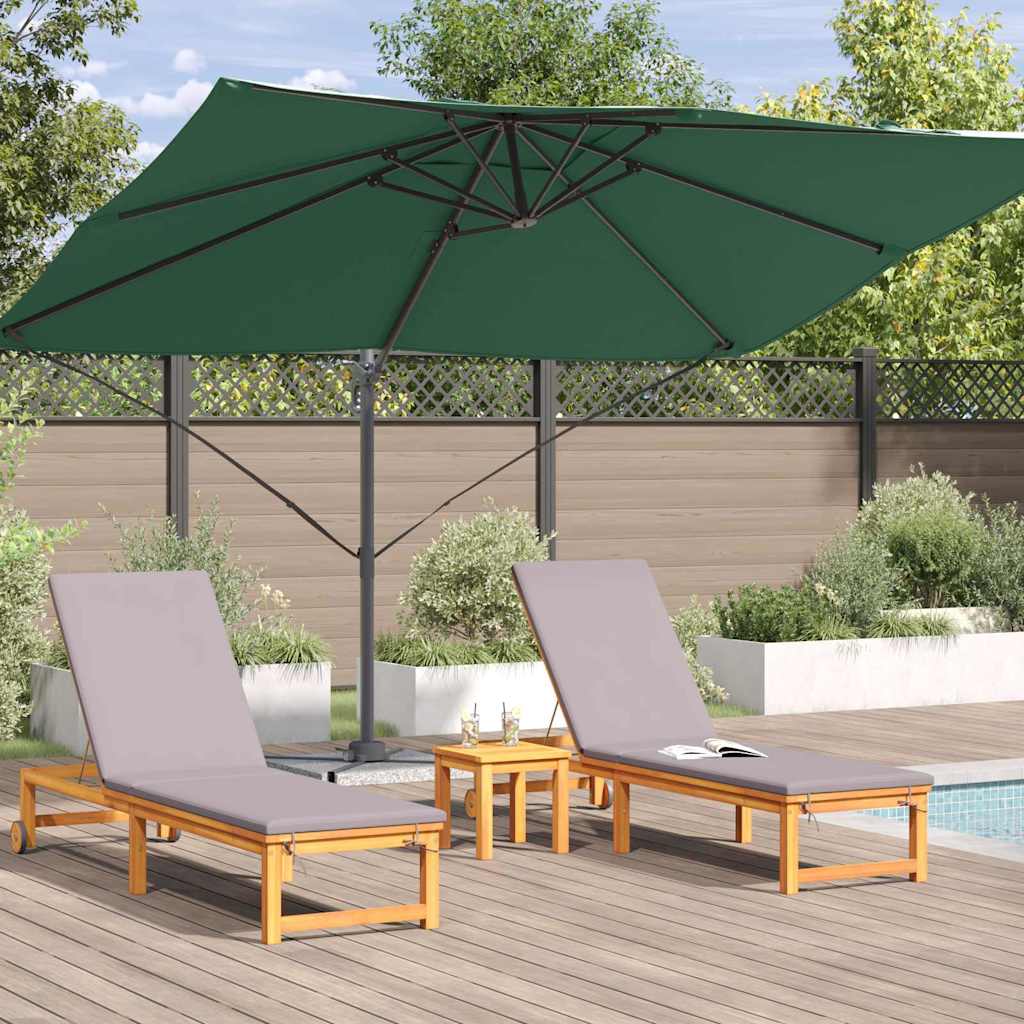 Parasol Groen 351 x 250 x 260 cm Polyester en Aluminium is nu te koop bij PeponiXL, paradijselijk wonen!