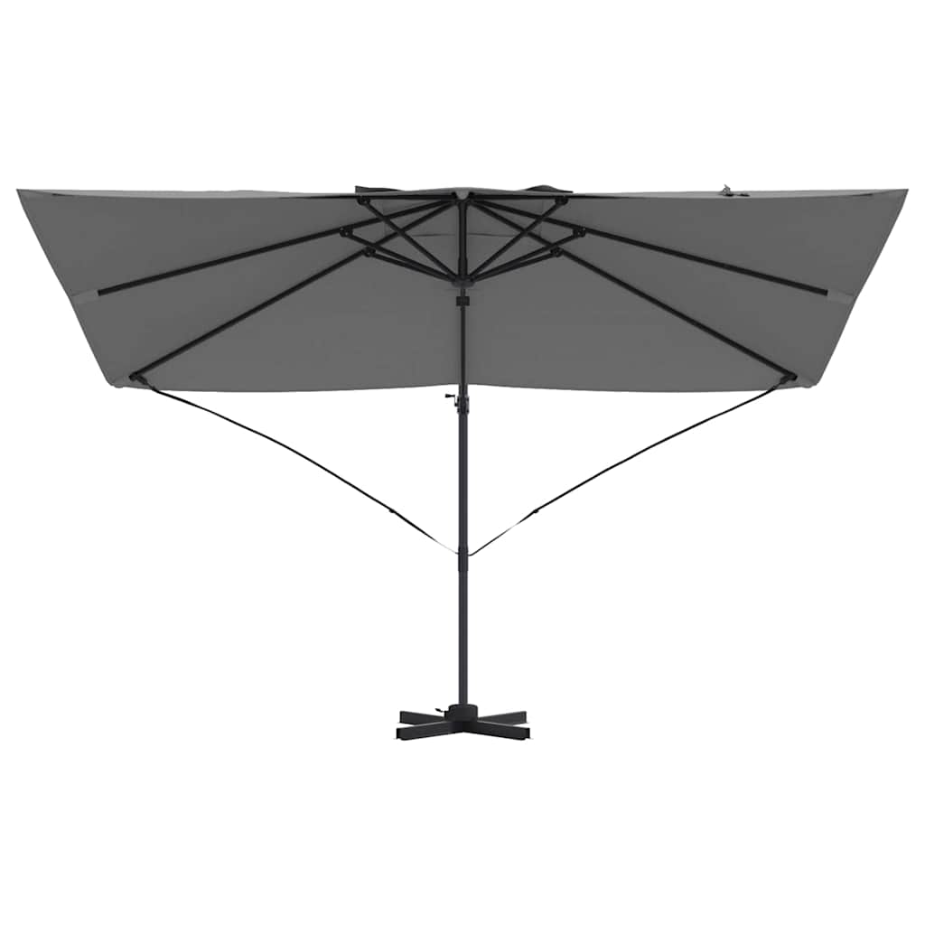Parasol Antraciet 351 x 250 x 260 cm Polyester en Aluminium is nu te koop bij PeponiXL, paradijselijk wonen!