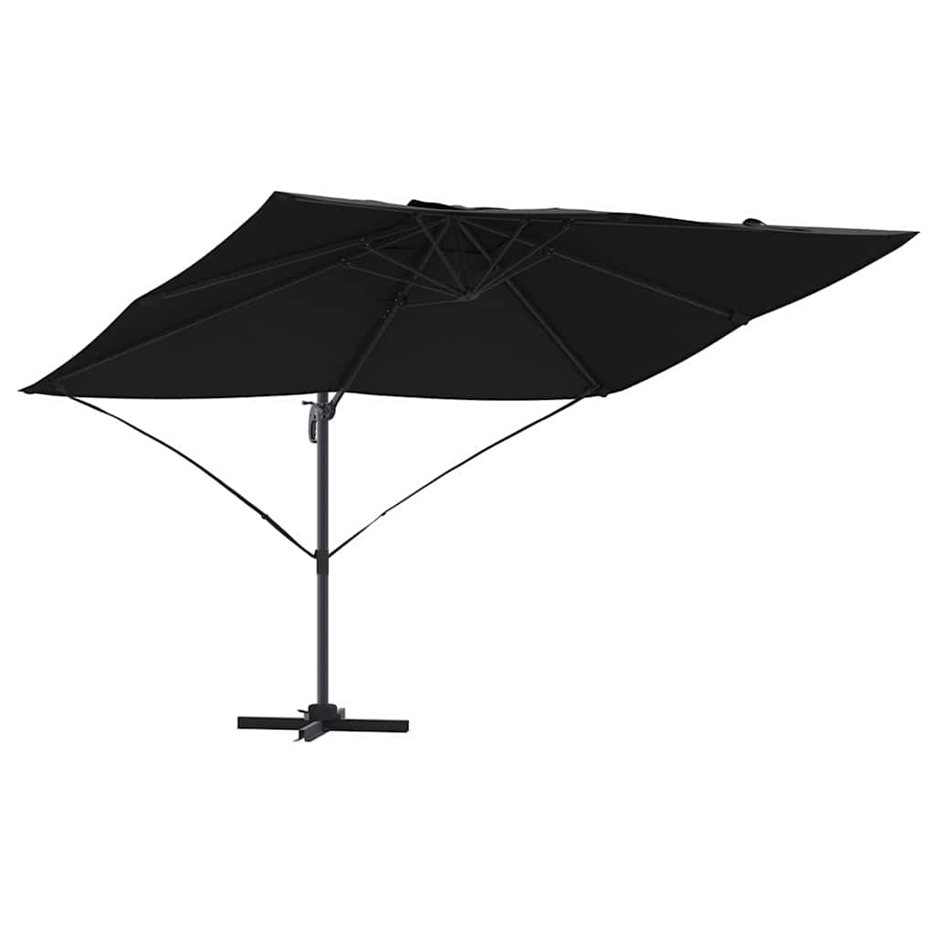 Parasol Zwart 351 x 250 x 260 cm Polyester en Aluminium is nu te koop bij PeponiXL, paradijselijk wonen!