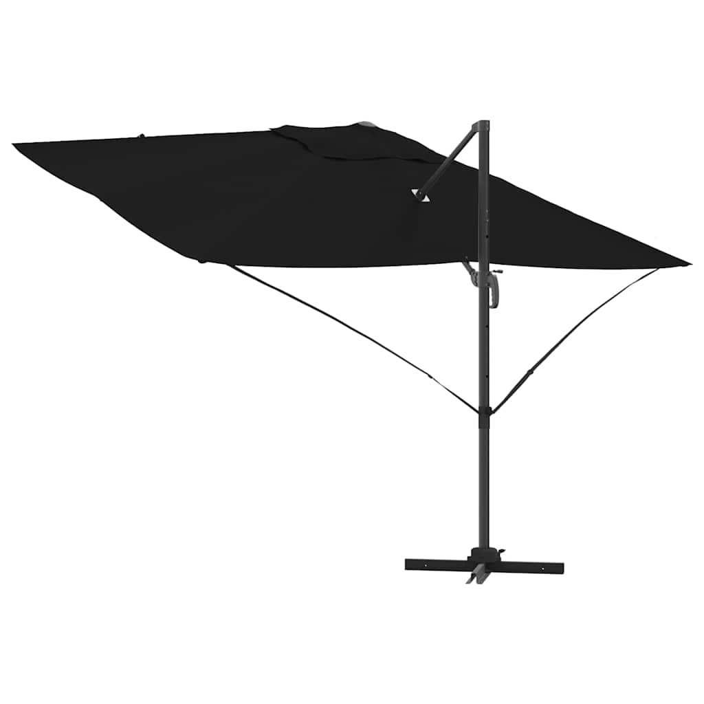 Parasol Zwart 351 x 250 x 260 cm Polyester en Aluminium is nu te koop bij PeponiXL, paradijselijk wonen!