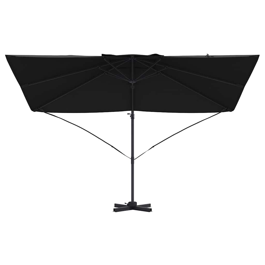 Parasol Zwart 351 x 250 x 260 cm Polyester en Aluminium is nu te koop bij PeponiXL, paradijselijk wonen!