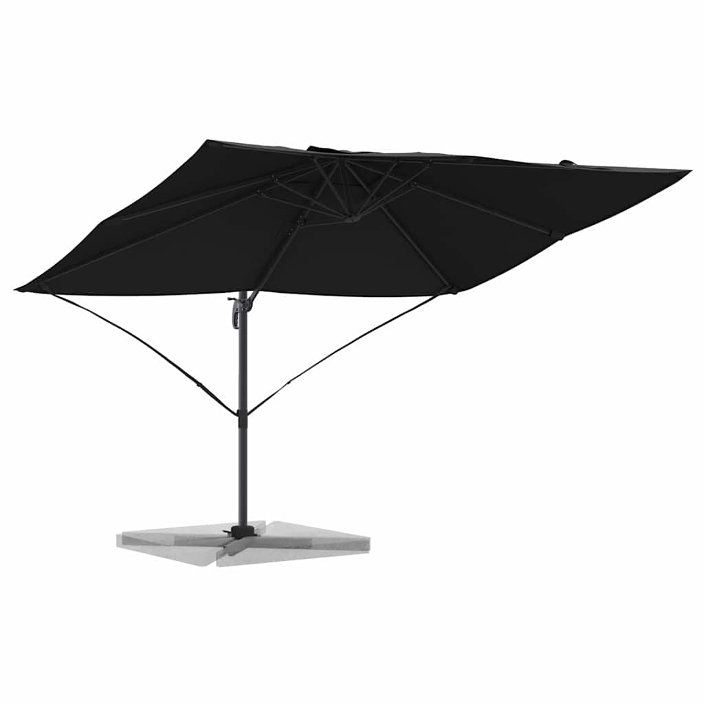 Parasol Zwart 351 x 250 x 260 cm Polyester en Aluminium is nu te koop bij PeponiXL, paradijselijk wonen!