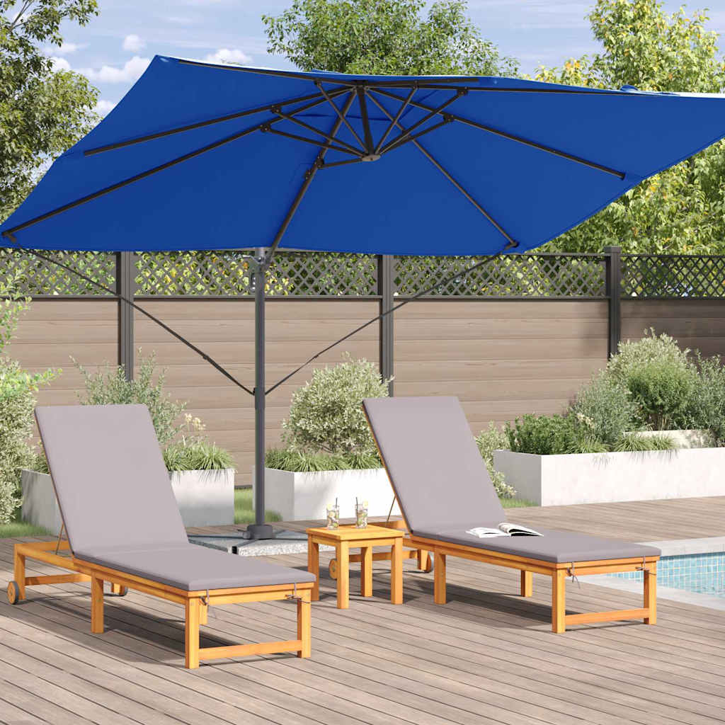 Parasol Azurblauw 351 x 250 x 260 cm Polyester en Aluminium is nu te koop bij PeponiXL, paradijselijk wonen!