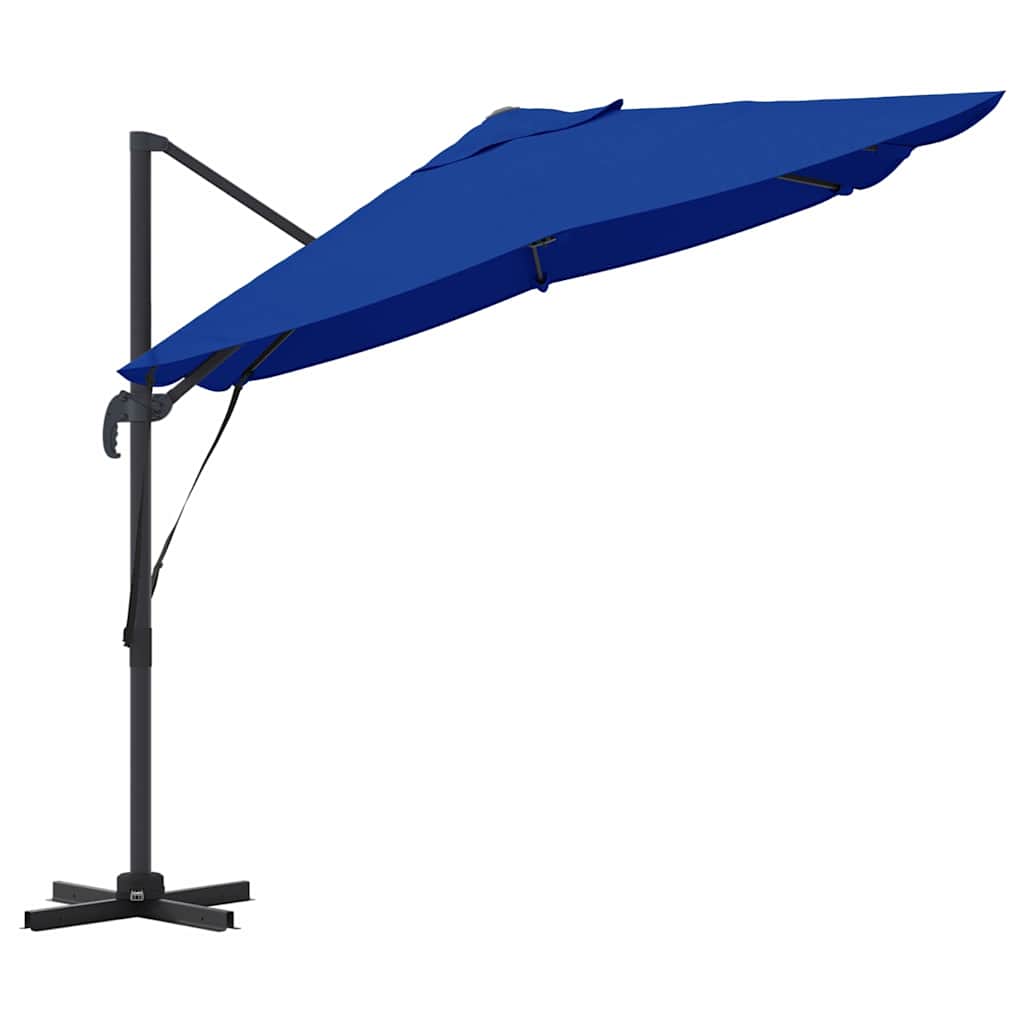 Parasol Azurblauw 351 x 250 x 260 cm Polyester en Aluminium is nu te koop bij PeponiXL, paradijselijk wonen!