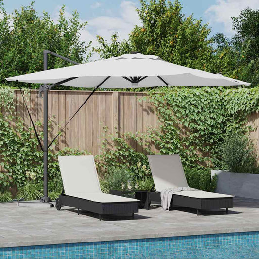 Roma Parasol Beige 286 x 284 x 270 cm Aluminium en Polyester is nu te koop bij PeponiXL, paradijselijk wonen!